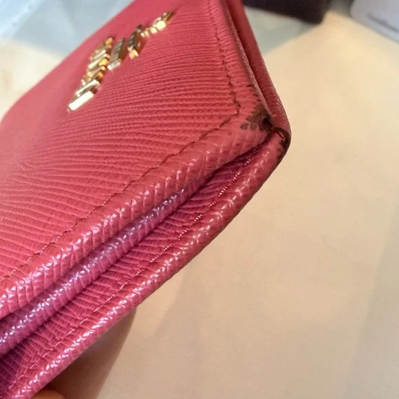 Prada Saffiano Pink Wallet - Picture 4 of 10